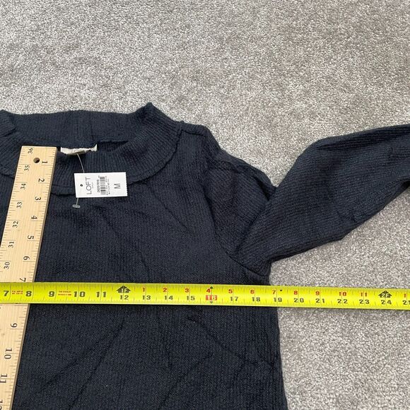 Loft Pullover Sweater Womens Medium Navy Crew Neck Relaxed Work Classic NWT New - Picture 8 of 10